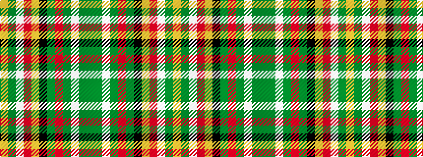 idealised woven sample of pattern GGWGRGKYRWGY