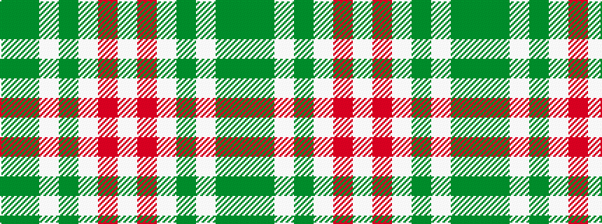 idealised woven sample of pattern GGWGWRW