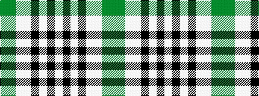 idealised woven sample of pattern GGWWKWKW