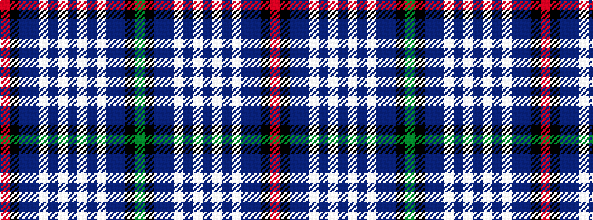 idealised woven sample of pattern GKBBWBWBWBWBBKR