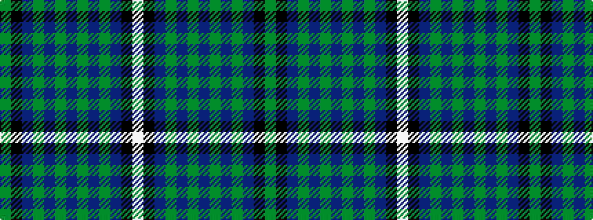 idealised woven sample of pattern GKBGBGBGBGBKW