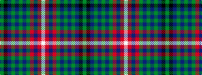 idealised woven sample of pattern GKBGBGBGRBRW
