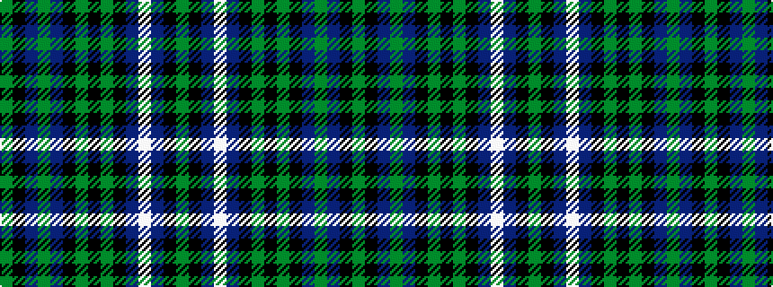 idealised woven sample of pattern GKBGBKGKGKBWBKG