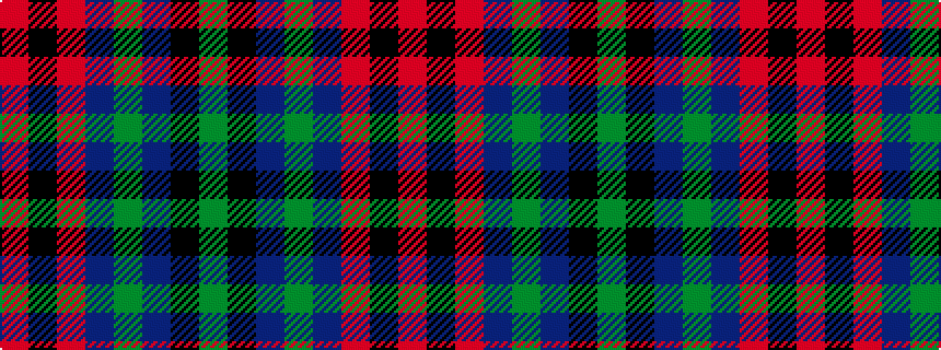 idealised woven sample of pattern GKBGBRKR