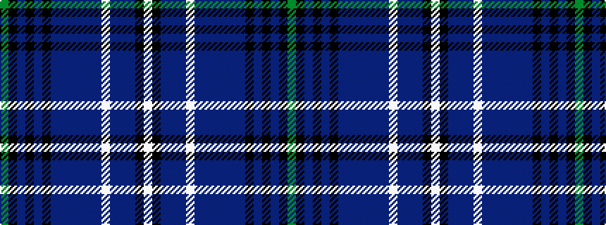 idealised woven sample of pattern GKBKBKBBBBBBWBBBKW