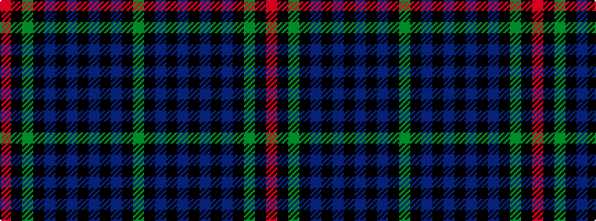 idealised woven sample of pattern GKBKBKBKBKGKR