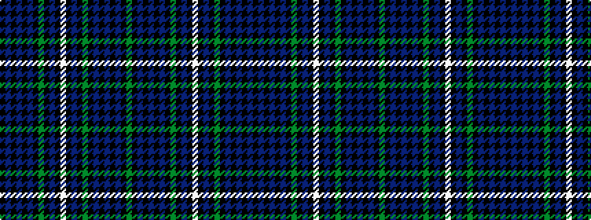 idealised woven sample of pattern GKBKBKBKGKBKWKBKGKBKBKBK