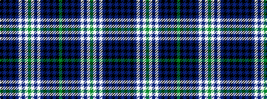 idealised woven sample of pattern GKBKBKBWBWGWBWBKBKBK