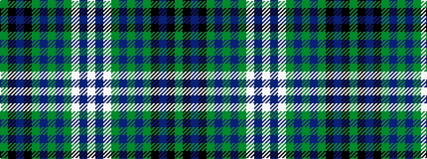 idealised woven sample of pattern GKBKGBGBGWBW