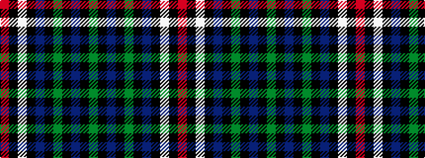 idealised woven sample of pattern GKBKGKBKWKR