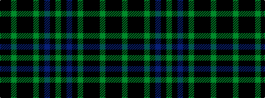 idealised woven sample of pattern GKBKGKKKGKK