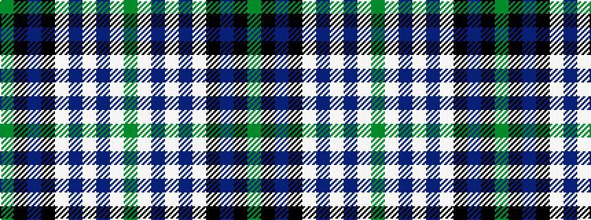 idealised woven sample of pattern GKBKWBWBWG