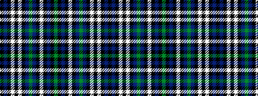 idealised woven sample of pattern GKBKWKBGBKWKWKBK