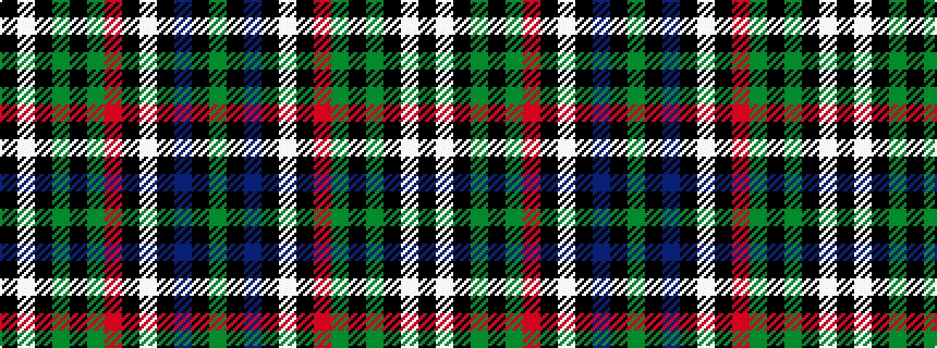 idealised woven sample of pattern GKBKWKRGKGKWK