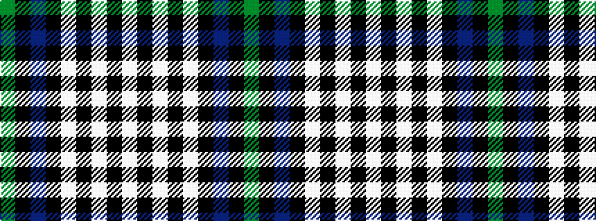 idealised woven sample of pattern GKBKWKWKW