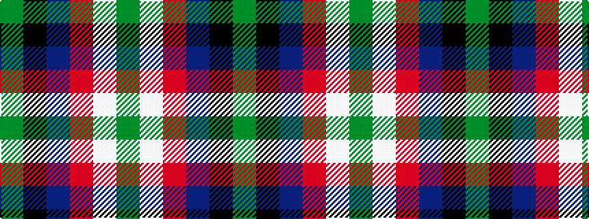 idealised woven sample of pattern GKBRWG