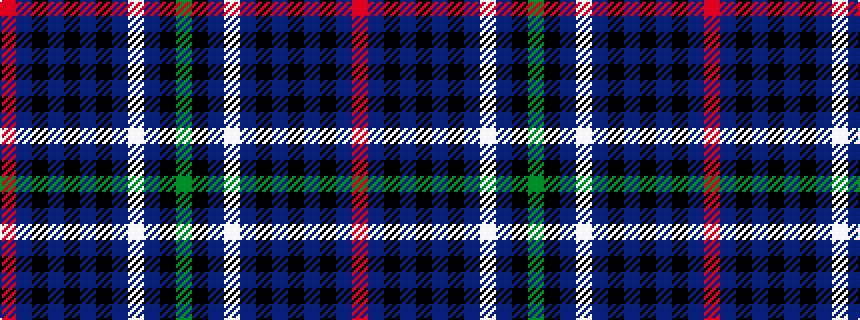 idealised woven sample of pattern GKBWBKBKBKBR