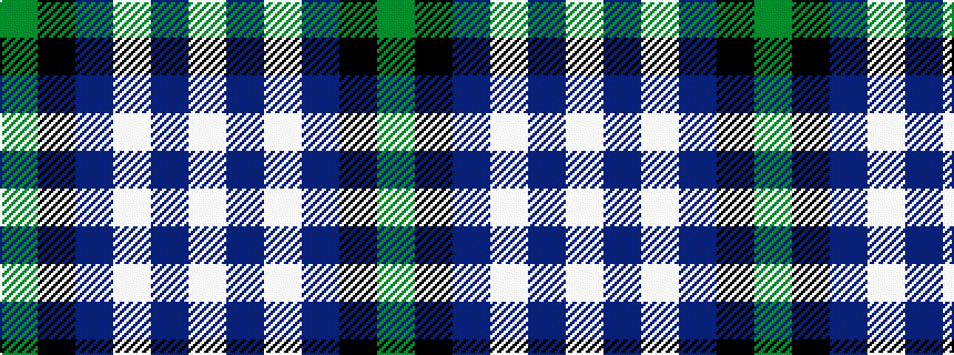 idealised woven sample of pattern GKBWBW