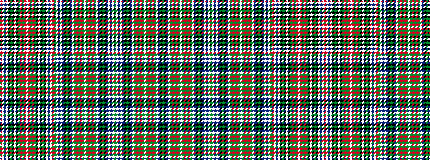 idealised woven sample of pattern GKBWGRGRGWGRGRGWBKGKBWBWGWBWBKGKBWGRGRGWGRGRGWBKGKBWBWGRWBWKGKWKGRGRWRGRGKWKGKWBWR