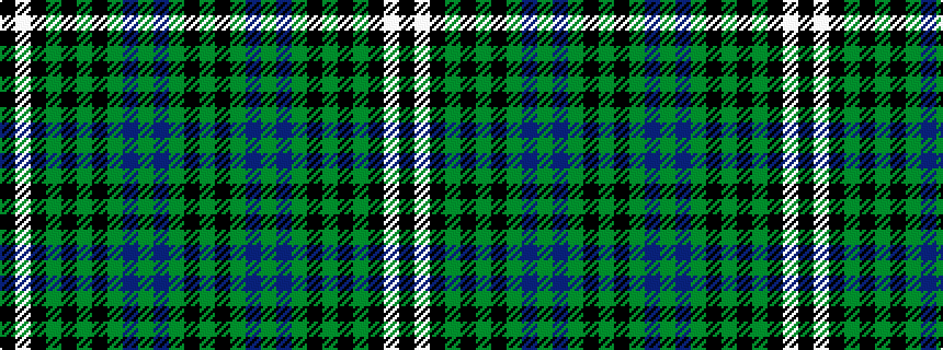idealised woven sample of pattern GKGBGBGKGKGKWK