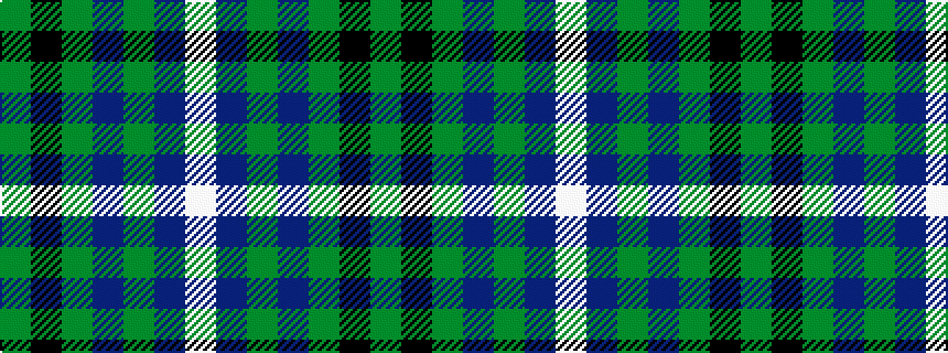 idealised woven sample of pattern GKGBGBW