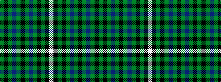 idealised woven sample of pattern GKGBGKGBGKGKW