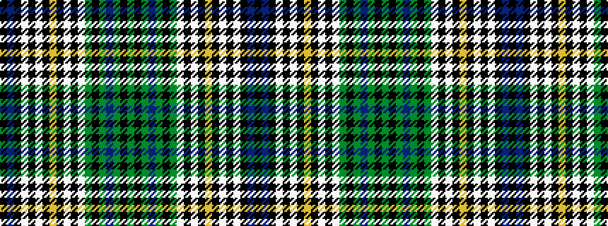 idealised woven sample of pattern GKGBGKGWKWKYKWKWKBK