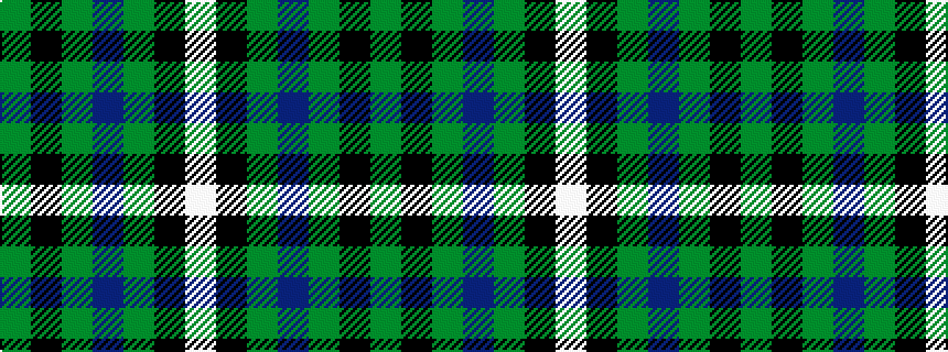 idealised woven sample of pattern GKGBGKW
