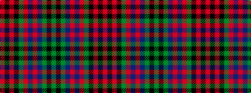 idealised woven sample of pattern GKGBRBRGKRKR