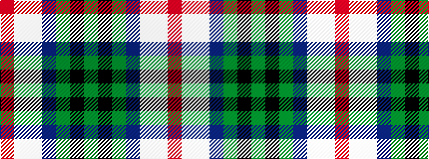 idealised woven sample of pattern GKGBWWR