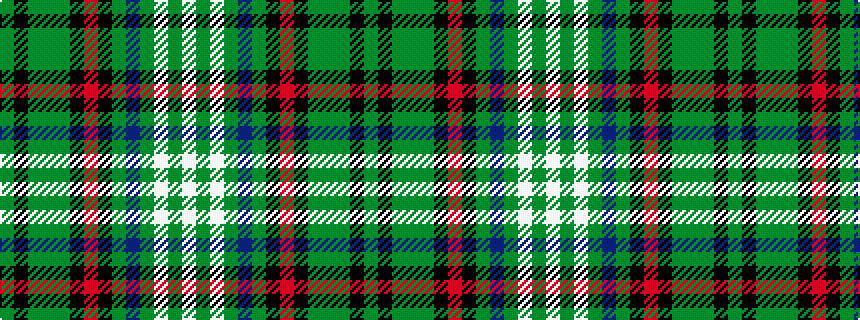 idealised woven sample of pattern GKGGGKRKGBGWGW