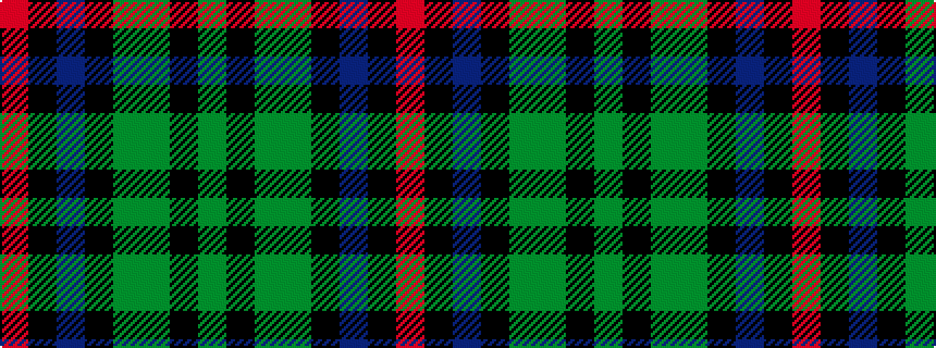 idealised woven sample of pattern GKGGKBKR