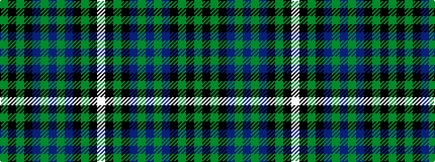 idealised woven sample of pattern GKGKBGBGBKGKW