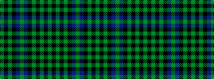 idealised woven sample of pattern GKGKBGBKGKGKG