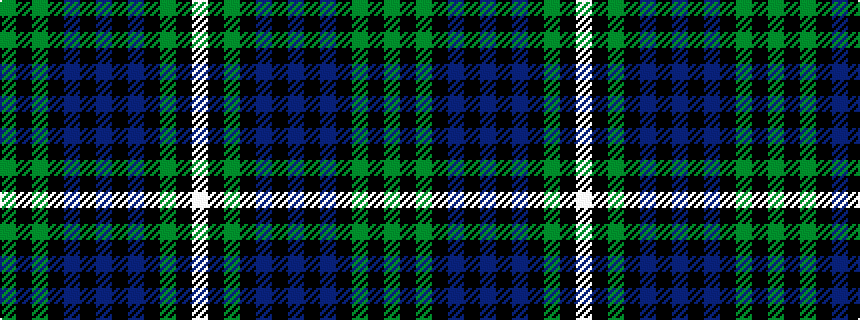 idealised woven sample of pattern GKGKBKBKBKGKW