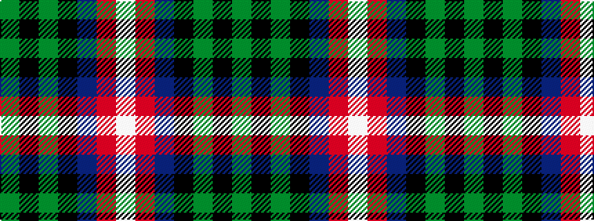 idealised woven sample of pattern GKGKBRW