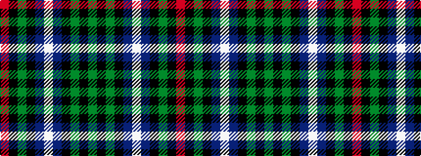 idealised woven sample of pattern GKGKBWBKGKR