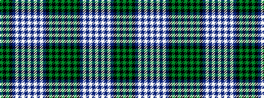 idealised woven sample of pattern GKGKBWBWBWBWBWBKGKGKG
