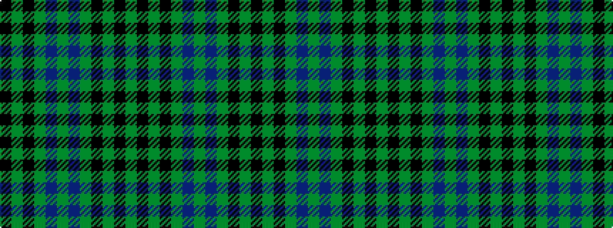 idealised woven sample of pattern GKGKGBGBGKGK