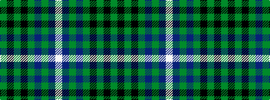 idealised woven sample of pattern GKGKGBGBW