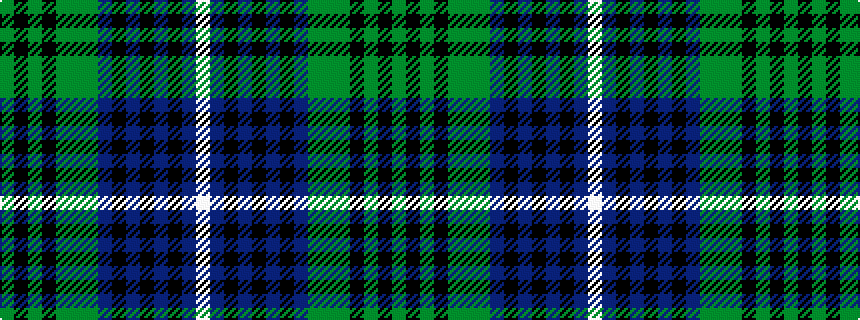 idealised woven sample of pattern GKGKGGGBKBKBKBW