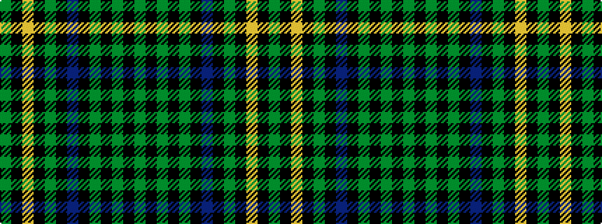 idealised woven sample of pattern GKGKGKBKGKYKG