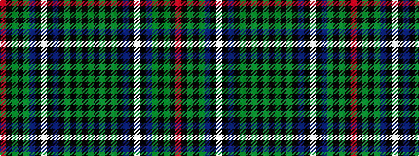idealised woven sample of pattern GKGKGKBKWKBGKGKR