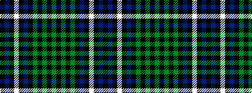idealised woven sample of pattern GKGKGKBKWKBK
