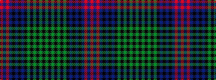 idealised woven sample of pattern GKGKGKGKBKBKBRBR
