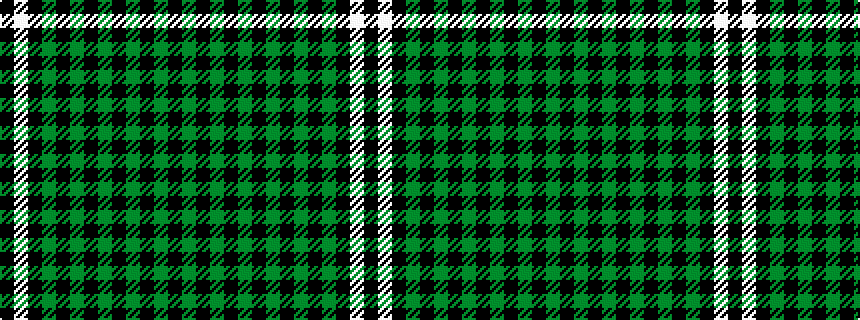 idealised woven sample of pattern GKGKGKGKGKGKWK