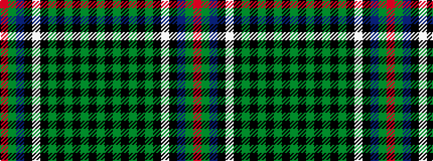 idealised woven sample of pattern GKGKGKGKWKBGR