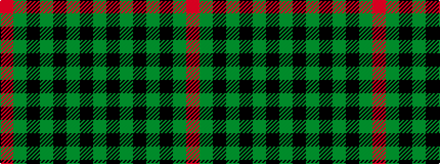 idealised woven sample of pattern GKGKGKGR