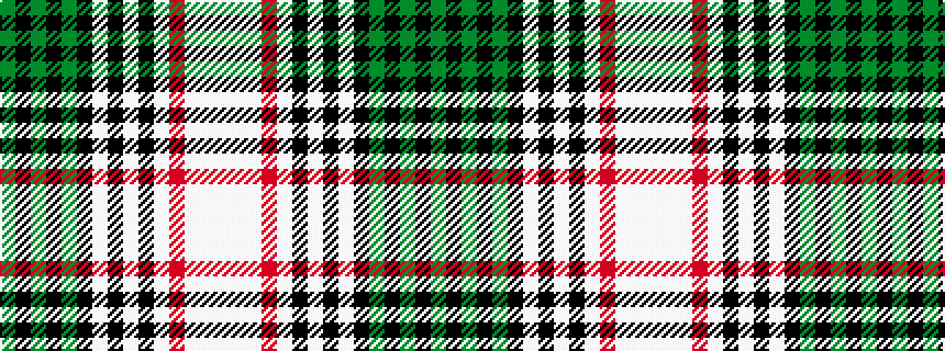 idealised woven sample of pattern GKGKGKWKWKWRWWW