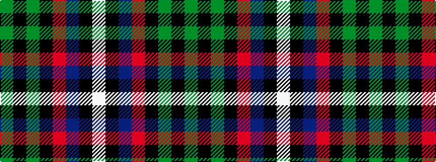 idealised woven sample of pattern GKGKRBKW